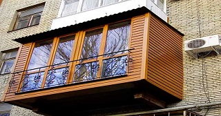 Внешняя отделка балкона Бор цена от 1018 руб. м/2.